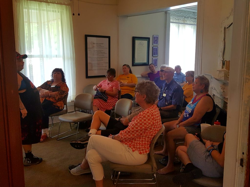 Gil Alexander Room with Adult Forum meeting